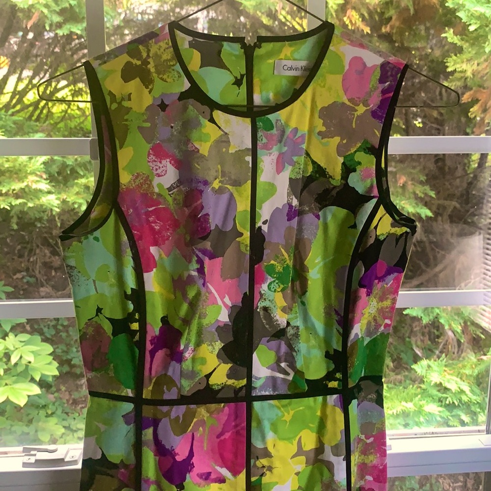 Colorful floral summer dress -Calvin Klein- size 4